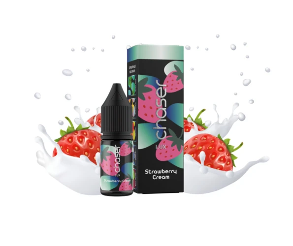 Жидкость солевая Chaser LUX Strawberry Cream 11 мл (Клубничный крем)